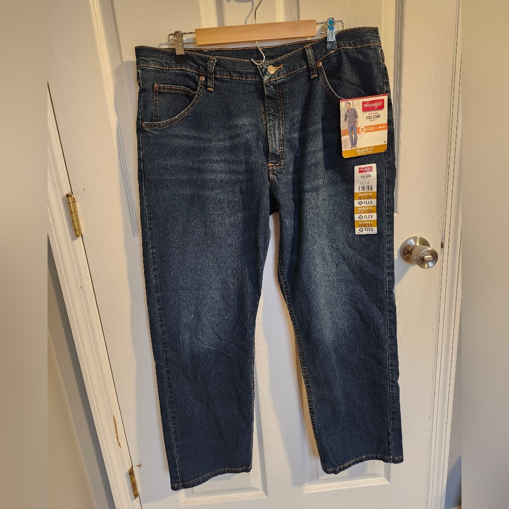 Wrangler Men's Dark Blue Jeans 36x30